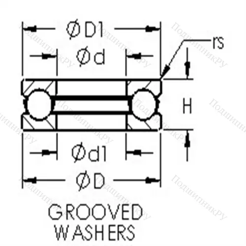 Подшипники шариковые упорные 51214 от производителя  AST Подшипники шариковые упорные 51214 от производителя  AST