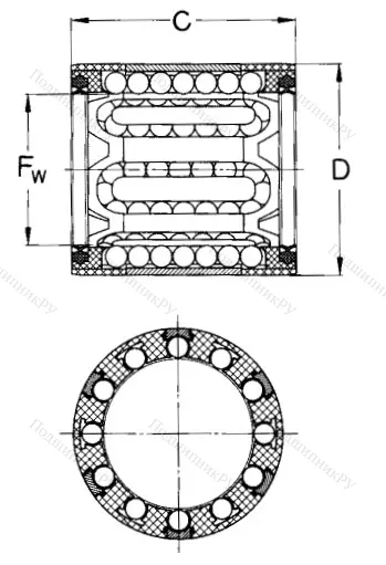 Подшипник LBBR 14-2LS/HV 6 в Нижнем Тагиле