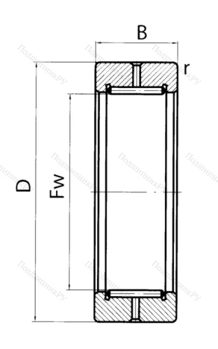 Подшипник RNAV 4010 (4024110 ГОСТ) в Нижнем Тагиле