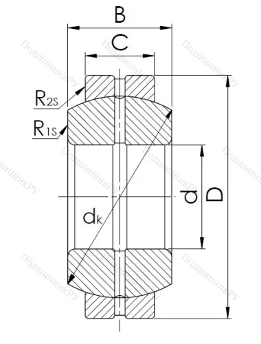 Шарнирный подшипник GE 45 ES в Нижнем Тагиле