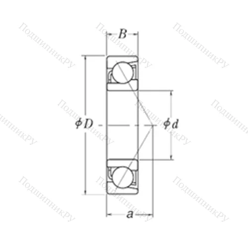 Подшипник шариковый радиально-упорный MJT 1.1/4