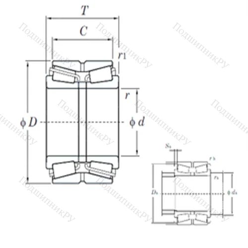 Подшипник роликовый радиально-упорный 46320A от производителя  KOYO