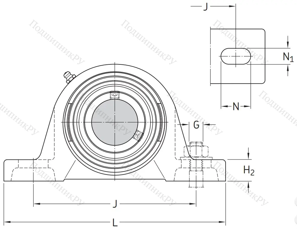 Подшипниковый корпус SYJ 506 в Нижнем Тагиле