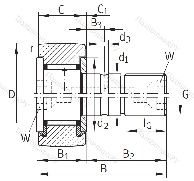 Подшипник KR 22 PP