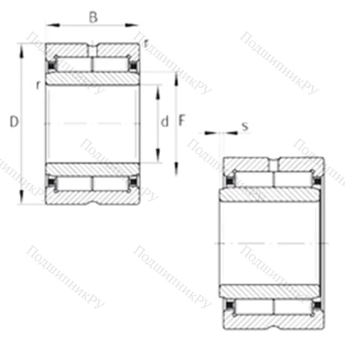 Подшипник игольчатый радиальный