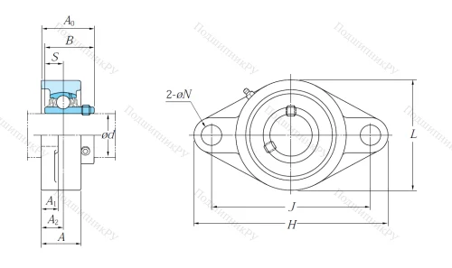 Подшипниковый узел UCFL 210 J в Нижнем Тагиле