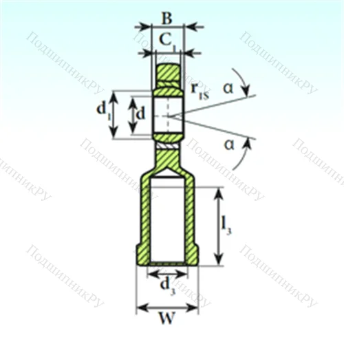 Подшипник скольжения сферический SI 45 C 2RS