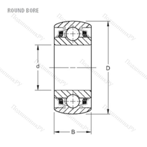 Подшипник шариковый радиальный W 210PPB 5