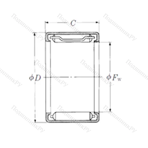 Подшипник игольчатый радиальный FJL-3512 от производителя  NSK