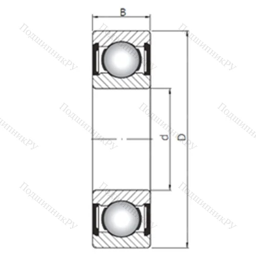 Подшипник шариковый радиальный 61834 ZZ от производителя  CX Подшипник шариковый радиальный 61834 ZZ от производителя  CX
