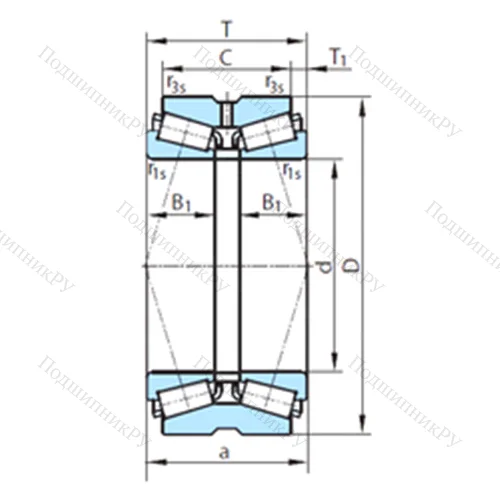 Подшипник роликовый радиально-упорный PSL 612-38