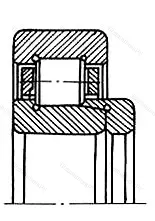 Подшипник  62414 (NJ 414+HJ 414) размер 70x180x54/42 от производителя  ГПЗ-1