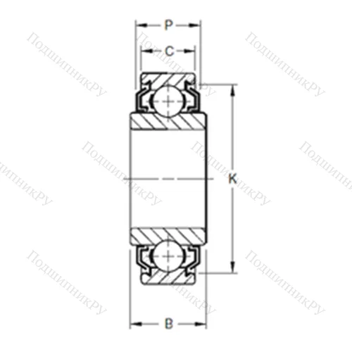 Подшипник шариковый радиальный 38KLL