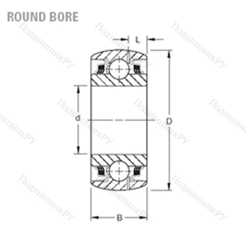 Подшипник шариковый радиальный GW 214PPB 2