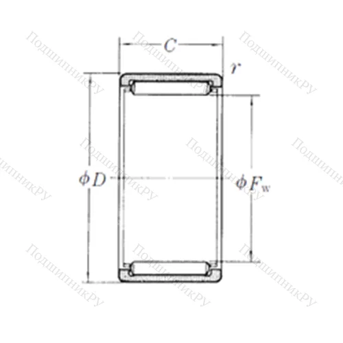 Подшипник игольчатый радиальный