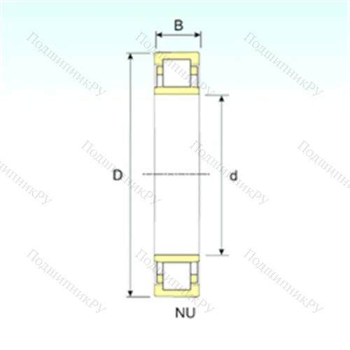 Подшипник роликовый радиальный NU 10/530