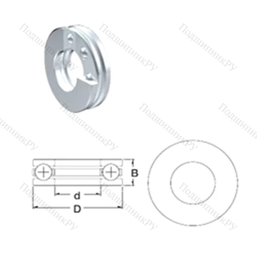 Подшипник шариковый упорный S 51102 от производителя  ZEN Подшипник шариковый упорный S 51102 от производителя  ZEN
