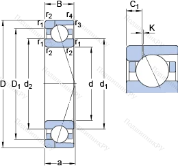 Подшипник 7032 CD/P 4AH 1 в Нижнем Тагиле