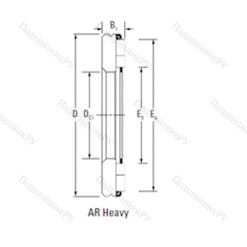 Подшипник игольчатый упорный AR 11 40 78