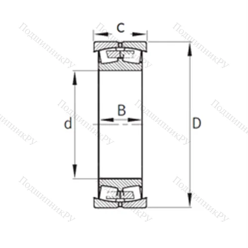 Подшипник роликовый радиальный самоцентрирующийся 534176