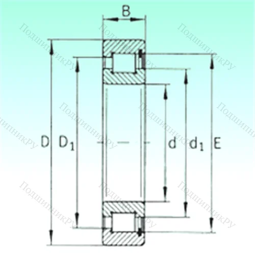 Подшипник роликовый радиальный SL 183034 от производителя  NBS Подшипник роликовый радиальный SL 183034 от производителя  NBS
