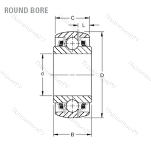 Подшипник шариковый радиальный GW 214PPB 5