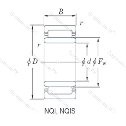 Подшипник игольчатый радиальный