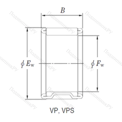 Подшипник игольчатый радиальный VP 32/30A от производителя  KOYO Подшипник игольчатый радиальный VP 32/30A от производителя  KOYO