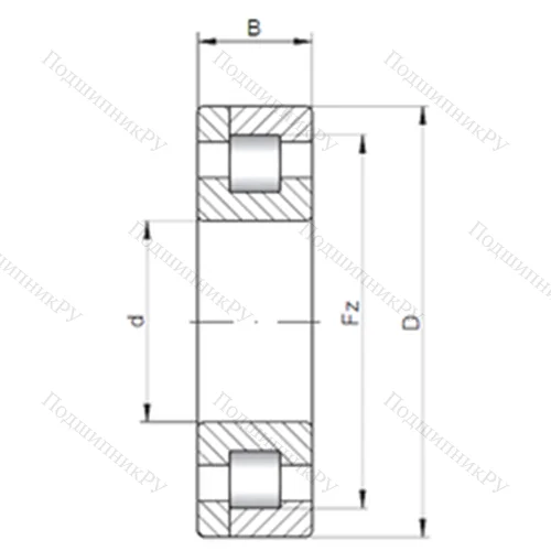Подшипник роликовый радиальный NP 264 E от производителя  CX