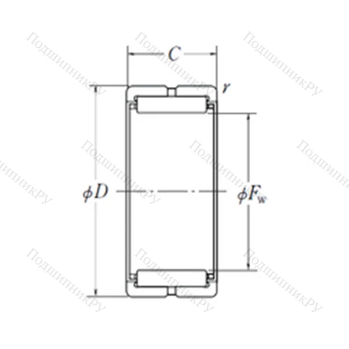 Подшипник игольчатый радиальный