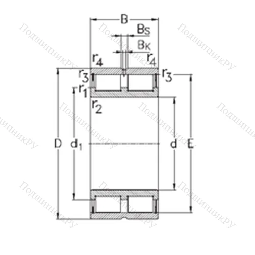 Подшипник роликовый радиальный NNCL 49/500-V