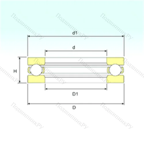 Подшипник шариковый упорный 51340 M