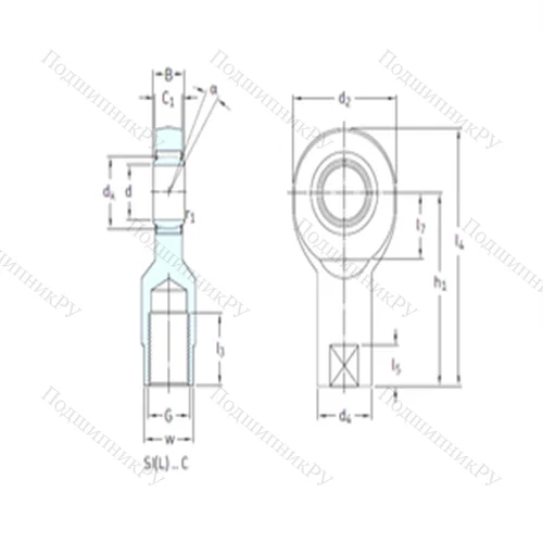 Подшипник скольжения сферический SI 12C от производителя  SKF Подшипник скольжения сферический SI 12C от производителя  SKF