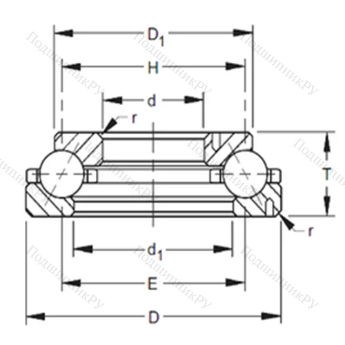 Подшипник шариковый радиально-упорный