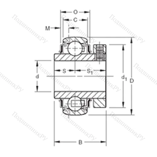 Подшипник шариковый радиальный GCE 35KRRB