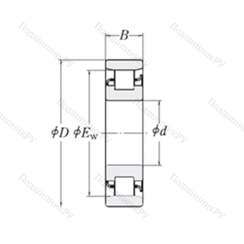 Подшипник роликовый радиальный XLRJ 3.1/4