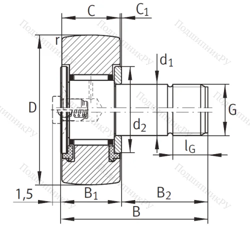 Подшипник KR 80 PP (MCFR 80 SB) от производителя  MCG