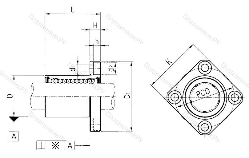 Подшипник LMEK 25 UU в Нижнем Тагиле