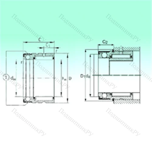 Подшипник комбинированный NX 12