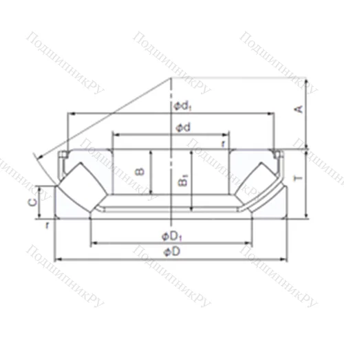 Подшипник роликовый упорно-радиальный 29324EX