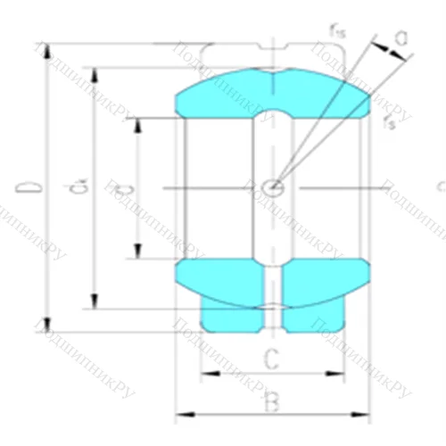 Подшипник скольжения сферический GEZ 38ES от производителя  LS