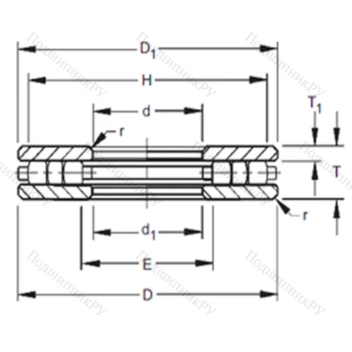 Подшипник роликовый упорный