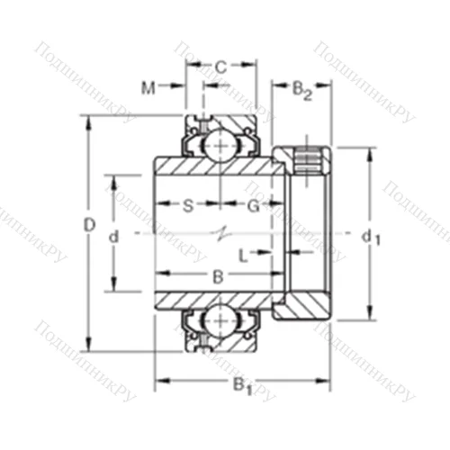 Подшипник шариковый радиальный G 1014KLL