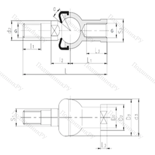 Подшипник скольжения сферический SQZ 18-RS