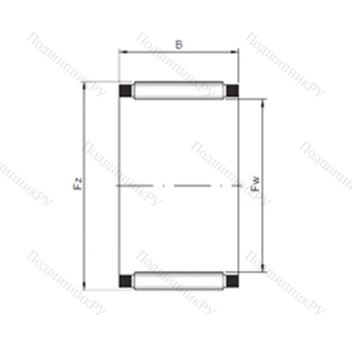 Подшипник игольчатый радиальный K 43x48x27 от производителя  CX Подшипник игольчатый радиальный K 43x48x27 от производителя  CX