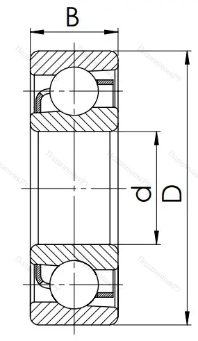 Радиально-упорный шариковый подшипник 46118 Л (7018 АСМ) в Нижнем Тагиле
