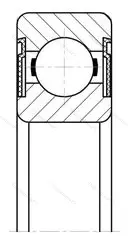 Подшипник 6205-2RS 1 размер 25x52x15 от производителя  SKF
