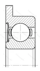Подшипник  2860087 размер 7x14x5 от производителя  ГПЗ-26