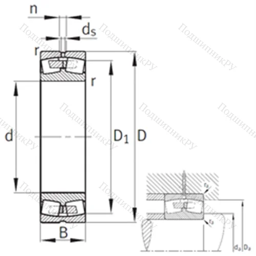 Подшипник роликовый радиальный самоцентрирующийся 22344-MB