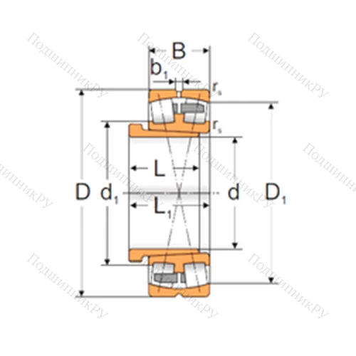 Подшипник роликовый радиальный самоцентрирующийся 22320 ACKMBW 33+AH 2320X